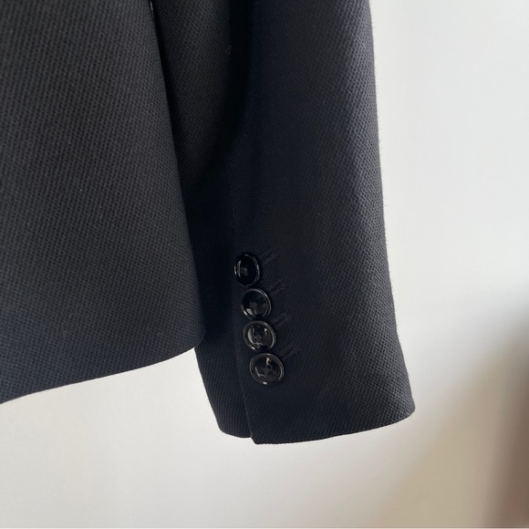 Massimo Dutti Black Slim Fit Suit Blazer - Picture 5 of 6